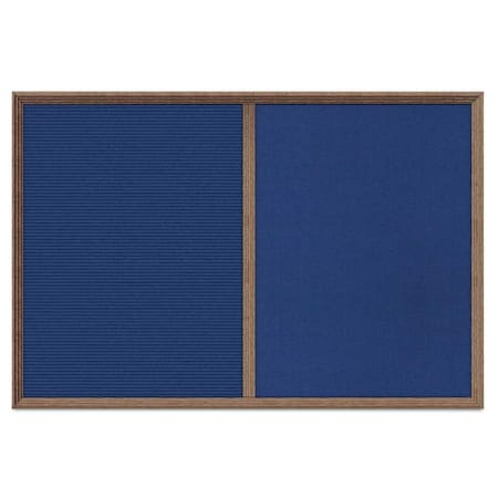 Enclosed Corkboard,1 Door,24x36,4 Fra